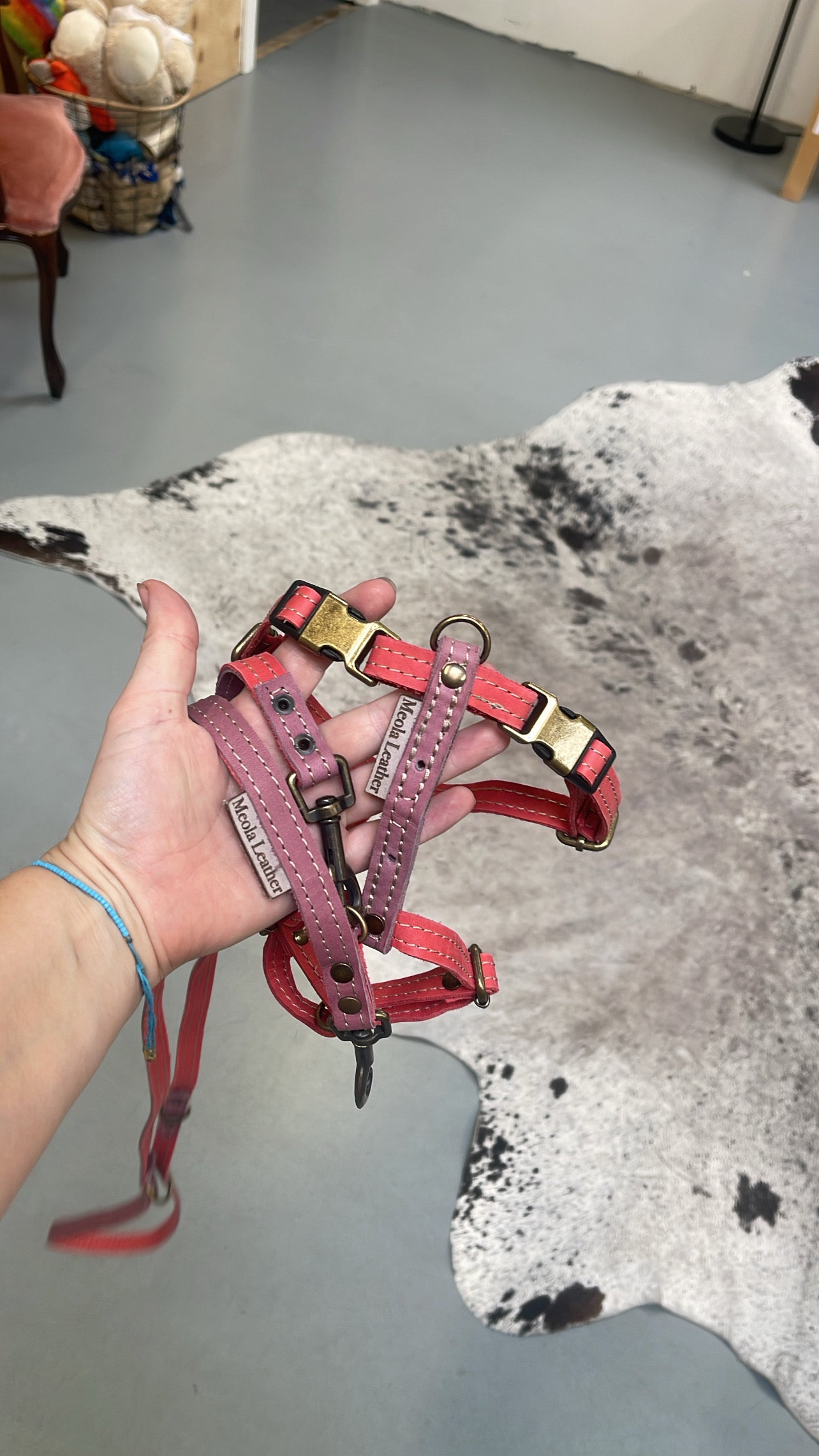 Meola Leather Dogs handmade leather dog harness LIMITED COLLECTION