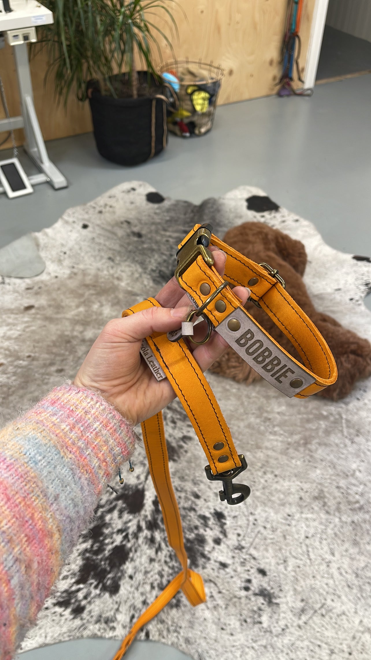 SALE leren klik halsbanden