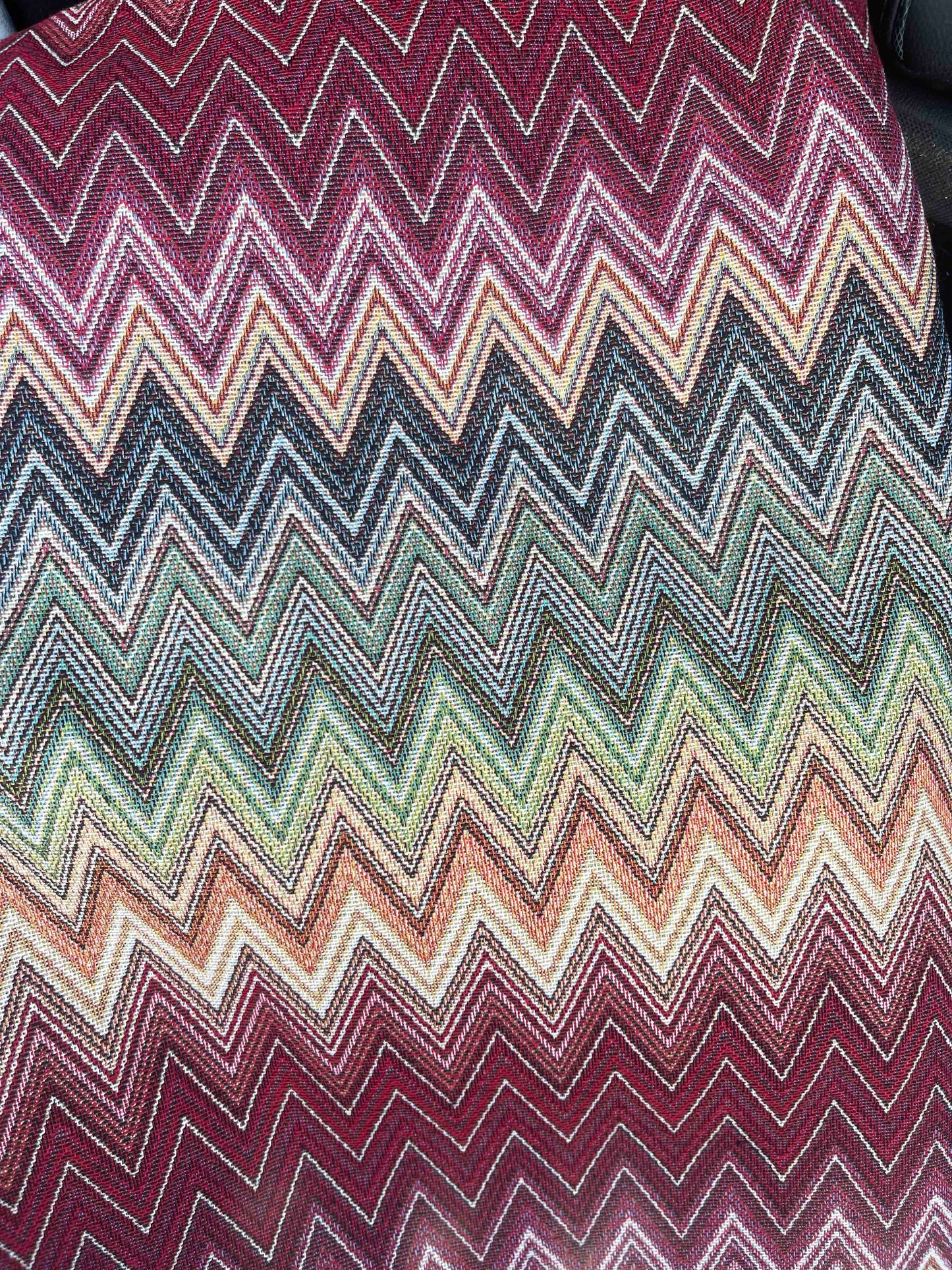 Hondenkussen luxe met leren naam van hond - zigzag print