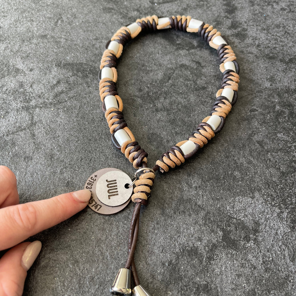 
                      
                        leren anti tekenketting hond gepersonaliseerd
                      
                    