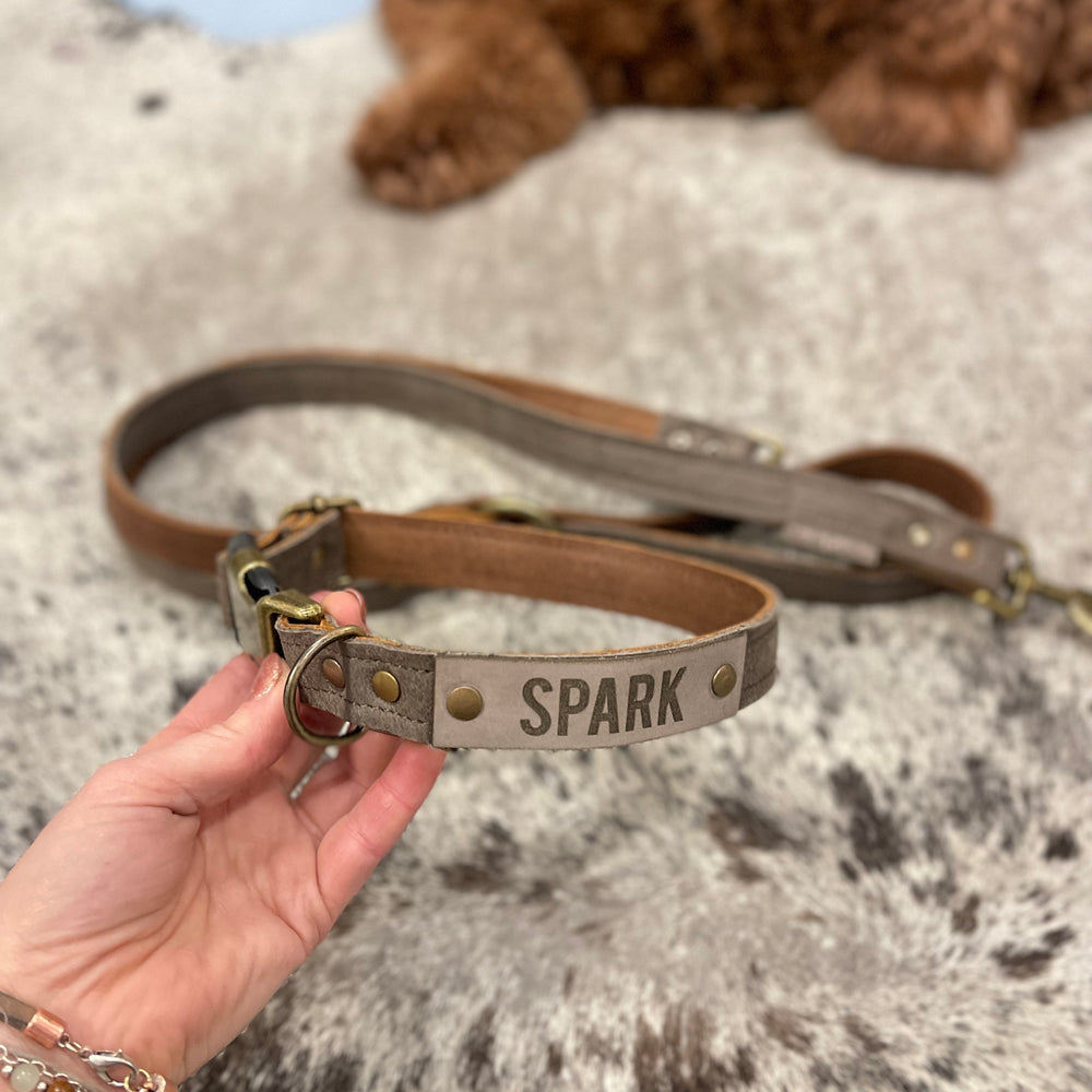 
                      
                        op maat gemaakt leren halsband
                      
                    