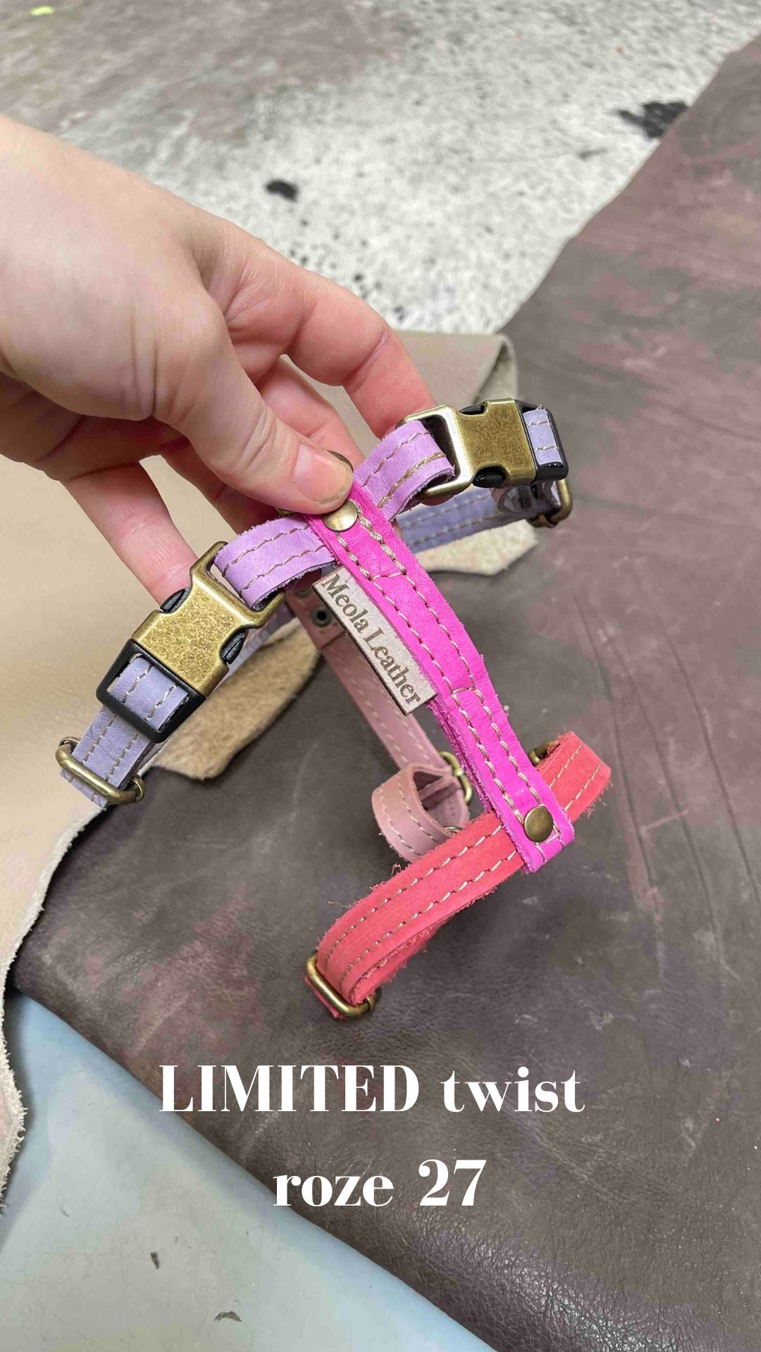 roze_27  limited_hondentuig_harnas_hond_y_tuig_goed_passend_handgemaakt_leer_meola_leather_dogs lederen hondentuig